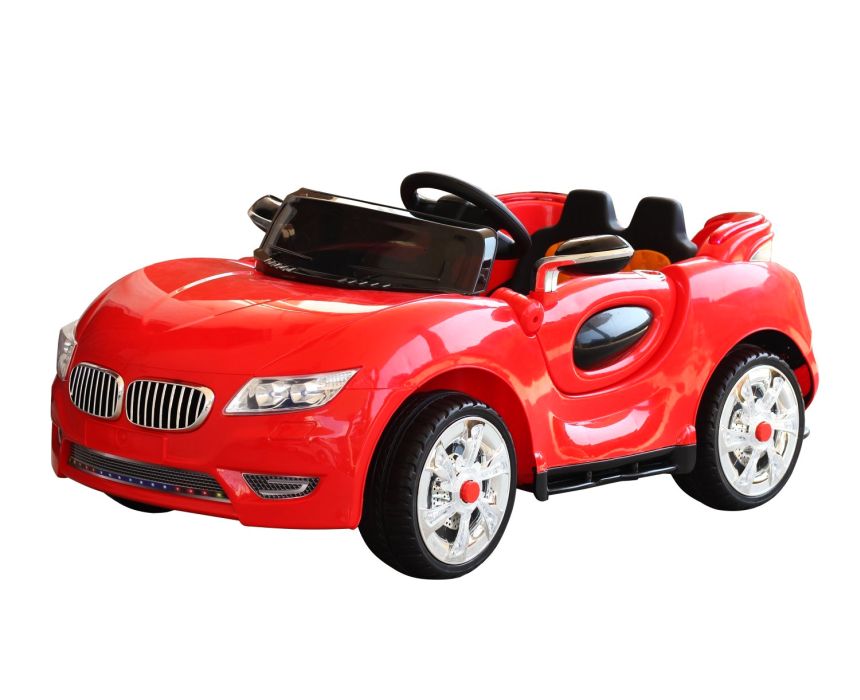 Auto elettrica ad 1 posto HomCom rossa con telecomando parentale per bambini dai 2 anni d’età
