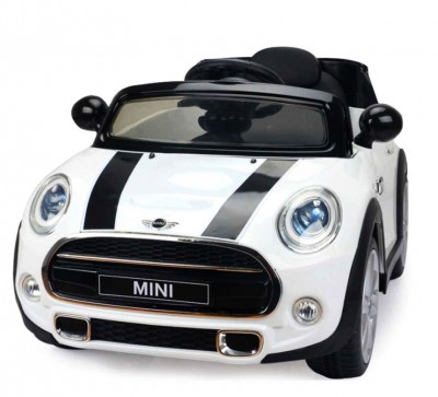 Auto elettrica Lamas Toys Mini Cooper con radio MP3 e telecomando parentale per bambini dai 3 anni d’età