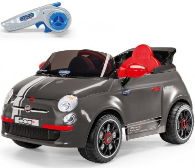 Auto elettrica Peg Pérego Fiat 500 S con telecomando parentale per bambini da 1 anno d’età