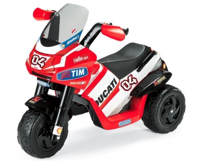 Moto elettrica a 3 ruote Peg Pérego Ducati Desmosedici per bambini dai 2 anni d’età