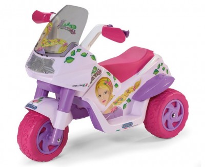 Moto elettrica a 3 ruote Peg Pérego Raider Princess rosa per bambine dai 2 anni d’età
