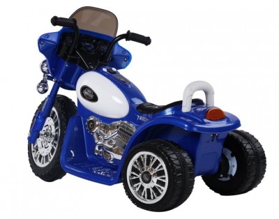 Moto triciclo elettrico HomCom blu per bambini dai 3 ai 4 anni d’età